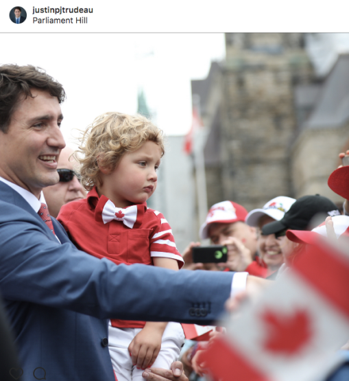Trudeau no Canada Day de hoje